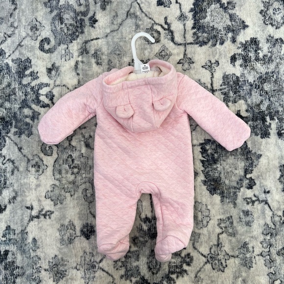 Baby Girl Carter's Quilted Heather Hooded Bunting - Picture 2 of 6